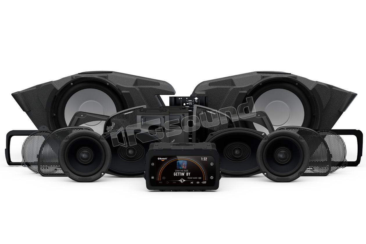 HD14-PMX-STG5 Head unit + amplifier + speakers + subwoofer kit for Street Glide and Road Glide from 2014 Rockford Fosgate