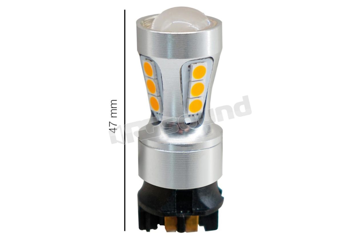 HLPW24-12 Confezione 12 lampade Head Led arancio 18 3030SMD Simoni Racing