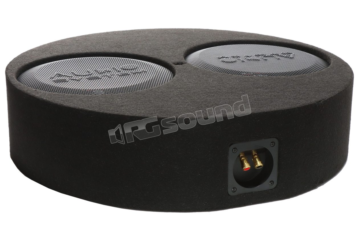 SUBFRAME R10 FLAT-2 EVO3-D4 Round enclosure with dual 25cm subwoofer Audio System