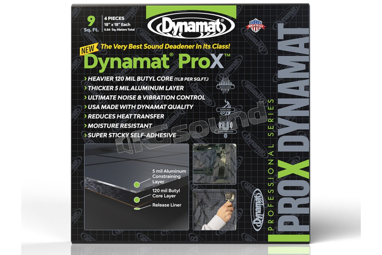 PRO X DYN10509 - Thick damping material for SPL and heavy-duty applications Dynamat