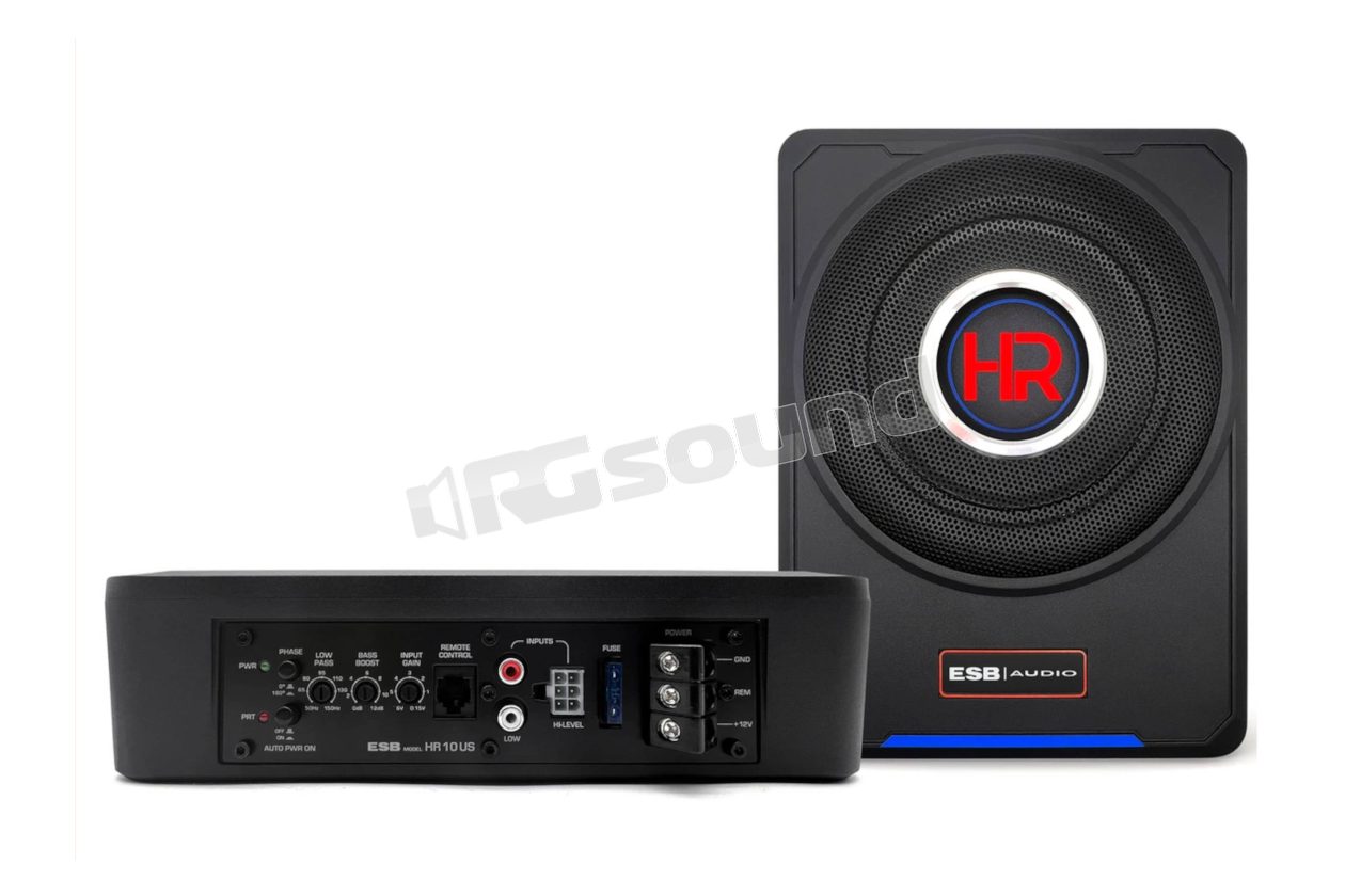 HR 10 US Harmony Series 10" /250 mm under-seat active subwoofer ESB car audio
