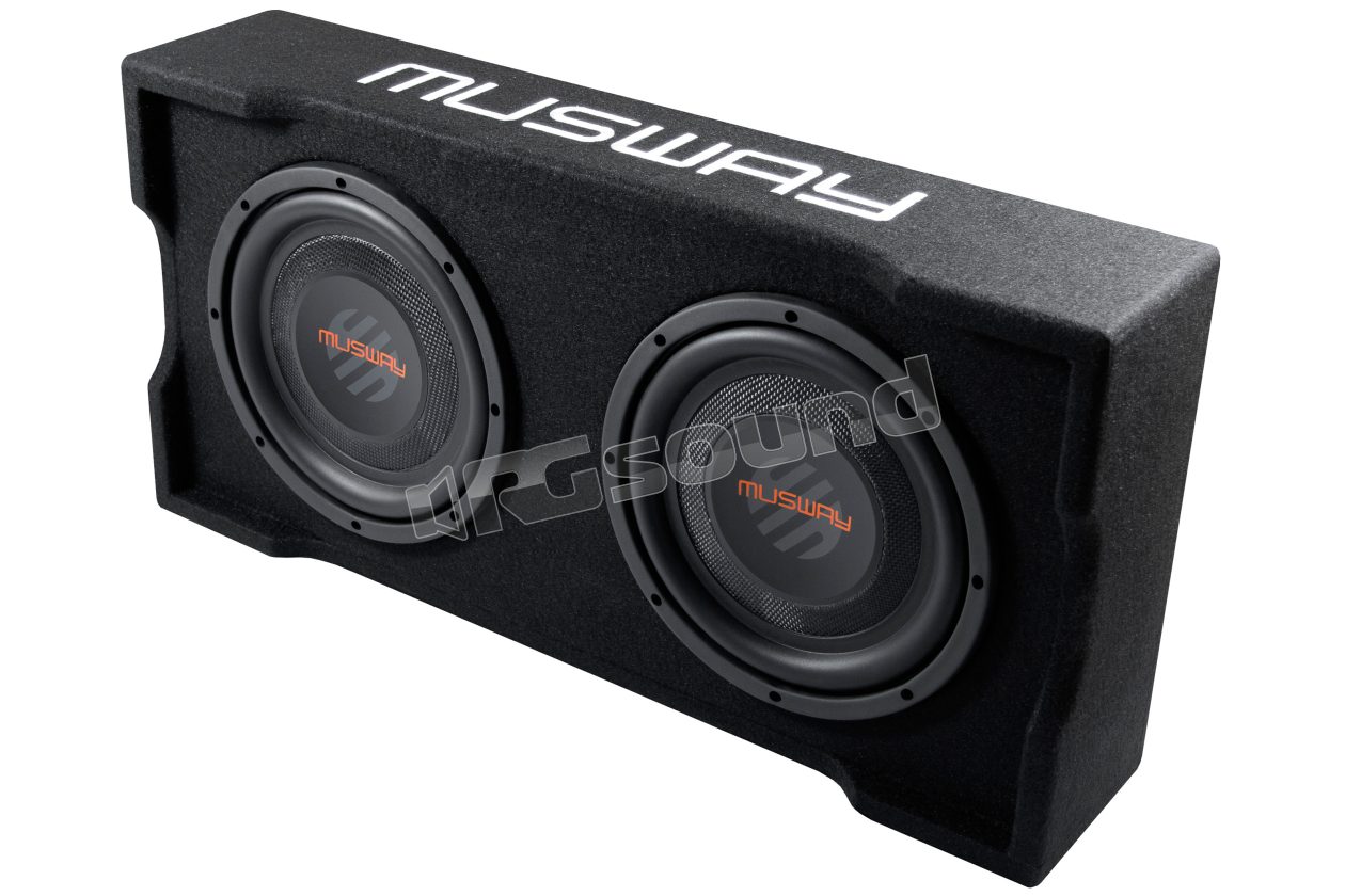 MF210Q-2 downfire enclosure with 25 cm (10'') subwoofer and passive radiator MUSWAY