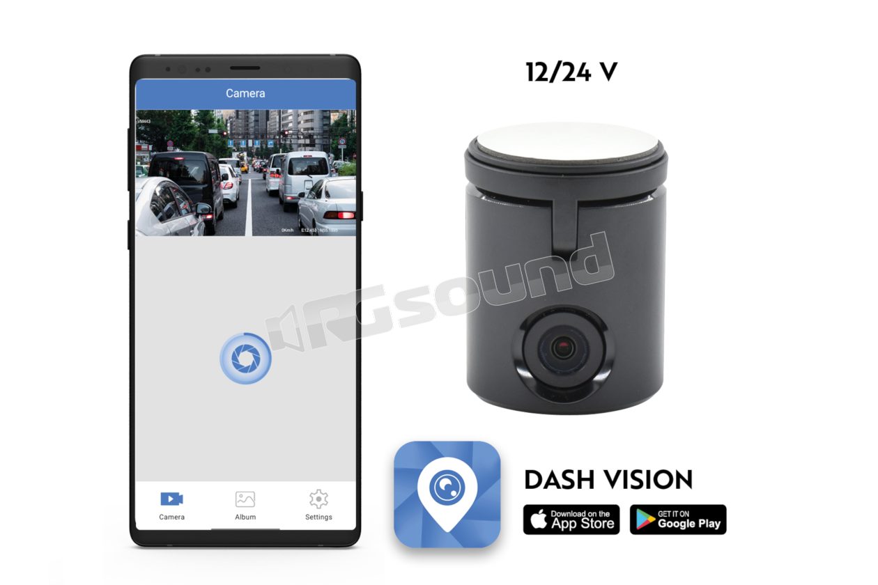 VM440 Dashcam con DVR, App per smartphone Apple e Android Phonocar