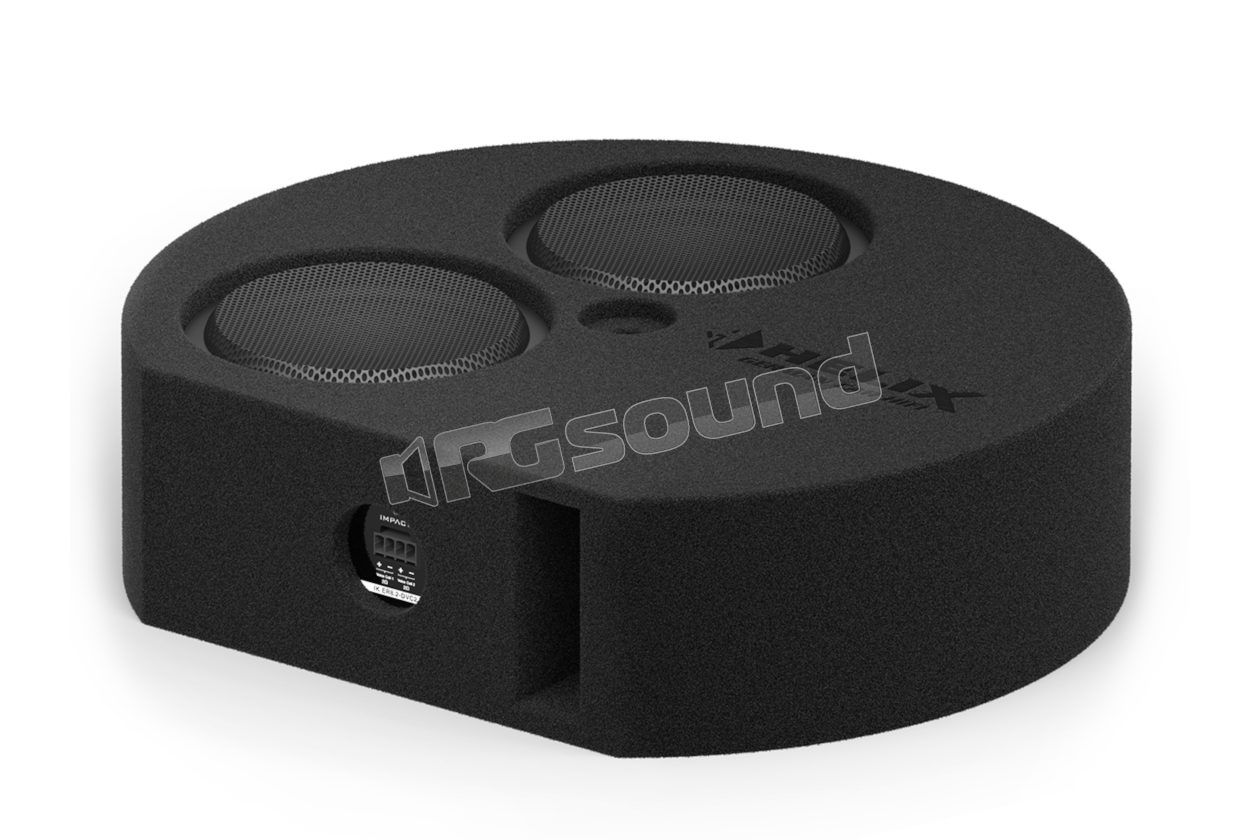 IK ER8.2-DVCD Dual subwoofer in vented enclosure for spare wheel well Helix