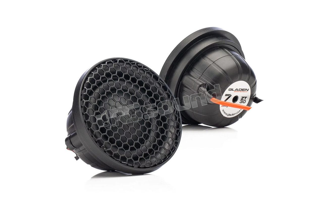ZETA ZT 30 BLACK Pair of high-end 30mm tweeters with black finish Gladen