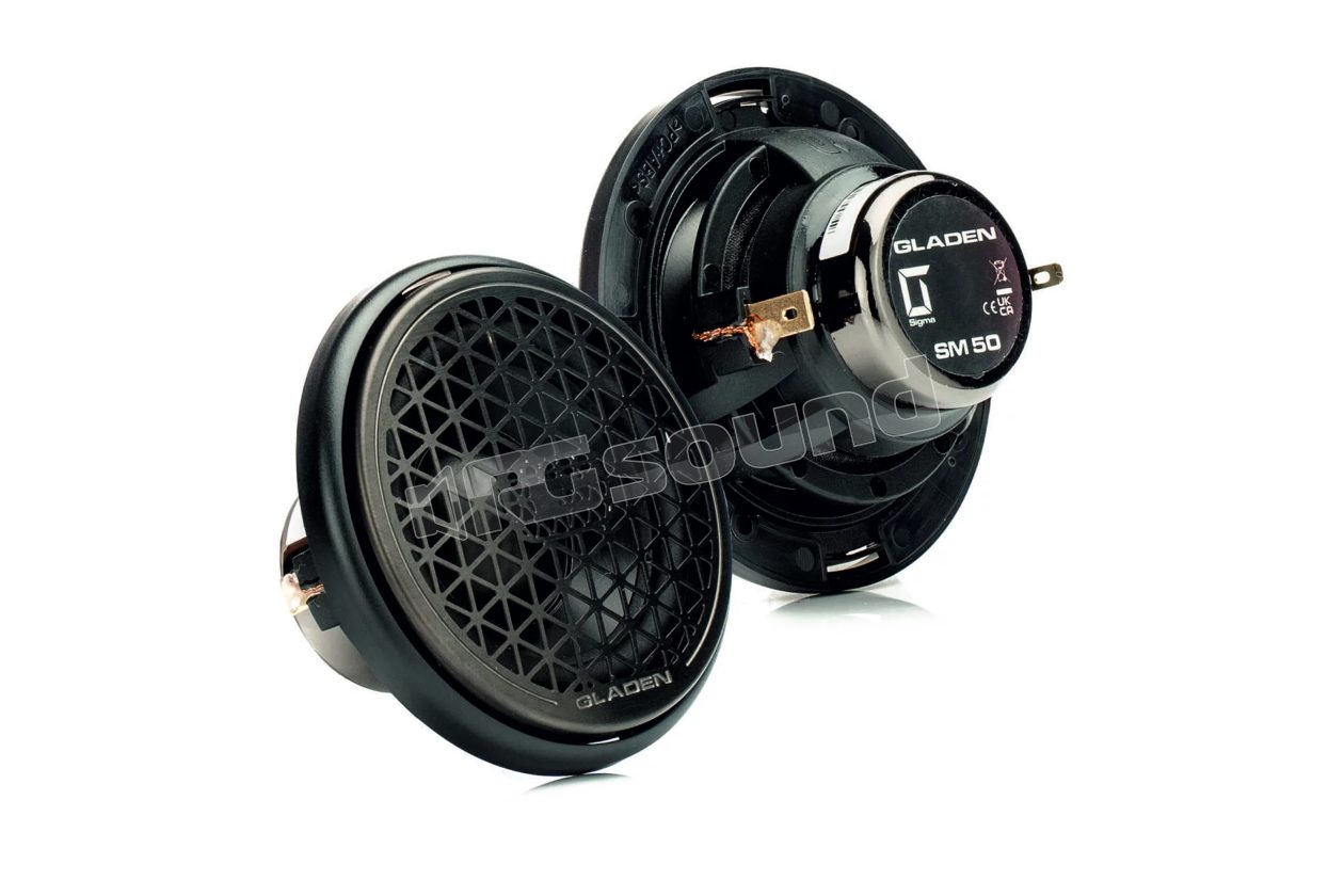 SIGMA SM 50 BLACK High-quality 5cm midrange with black chrome grille Gladen
