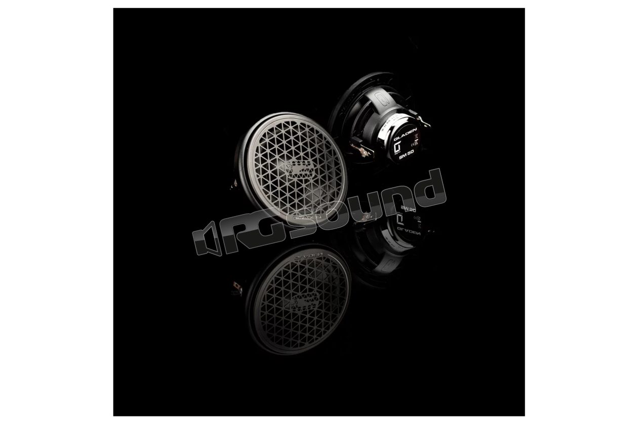SIGMA SM 50 SILVER High-quality 5cm midrange with brushed silver grille Gladen
