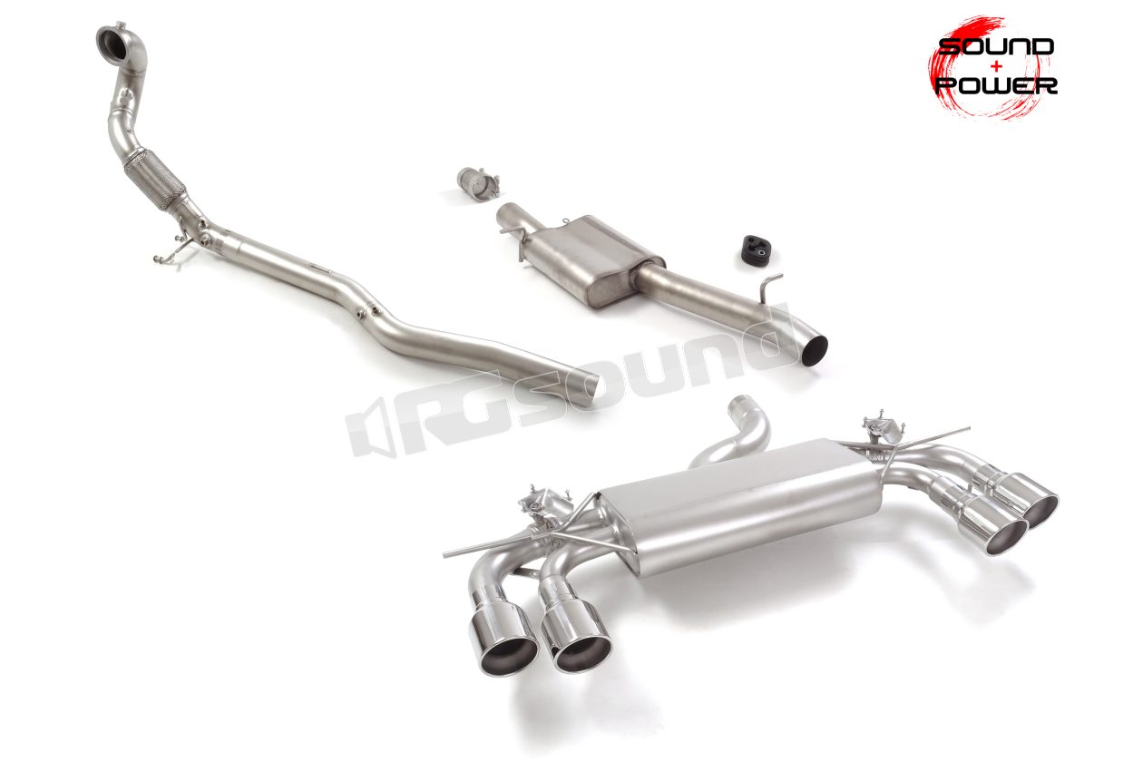 50.1216.64 Tubo sostituzione catalizzatore + Centrale + Posteriore inox per Volkswagen Ragazzon