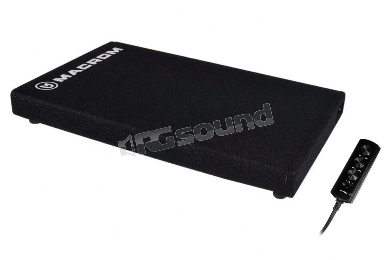 M-SW250A 10-inch (250mm) powered subwoofer in sealed enclosure, 350W RMS, for trunk Macrom