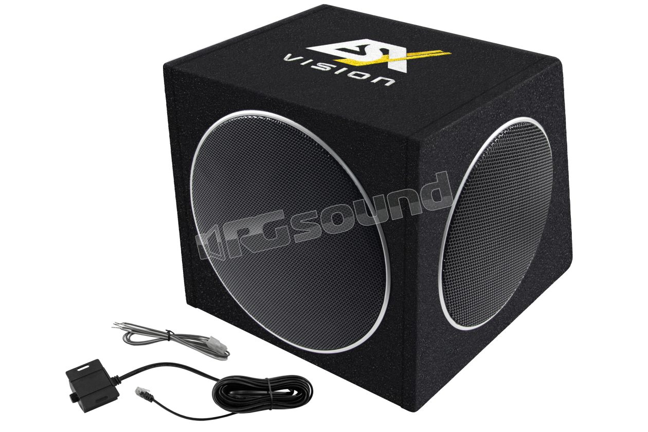 V1000A 25 cm active subwoofer with dual 20 cm passive radiators ESX