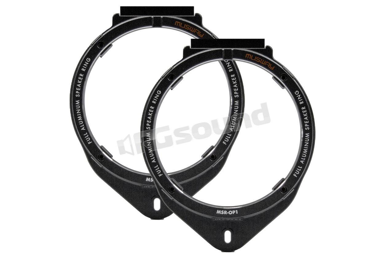 MSR-OP1 16.5 cm aluminum adapter rings for Opel MUSWAY