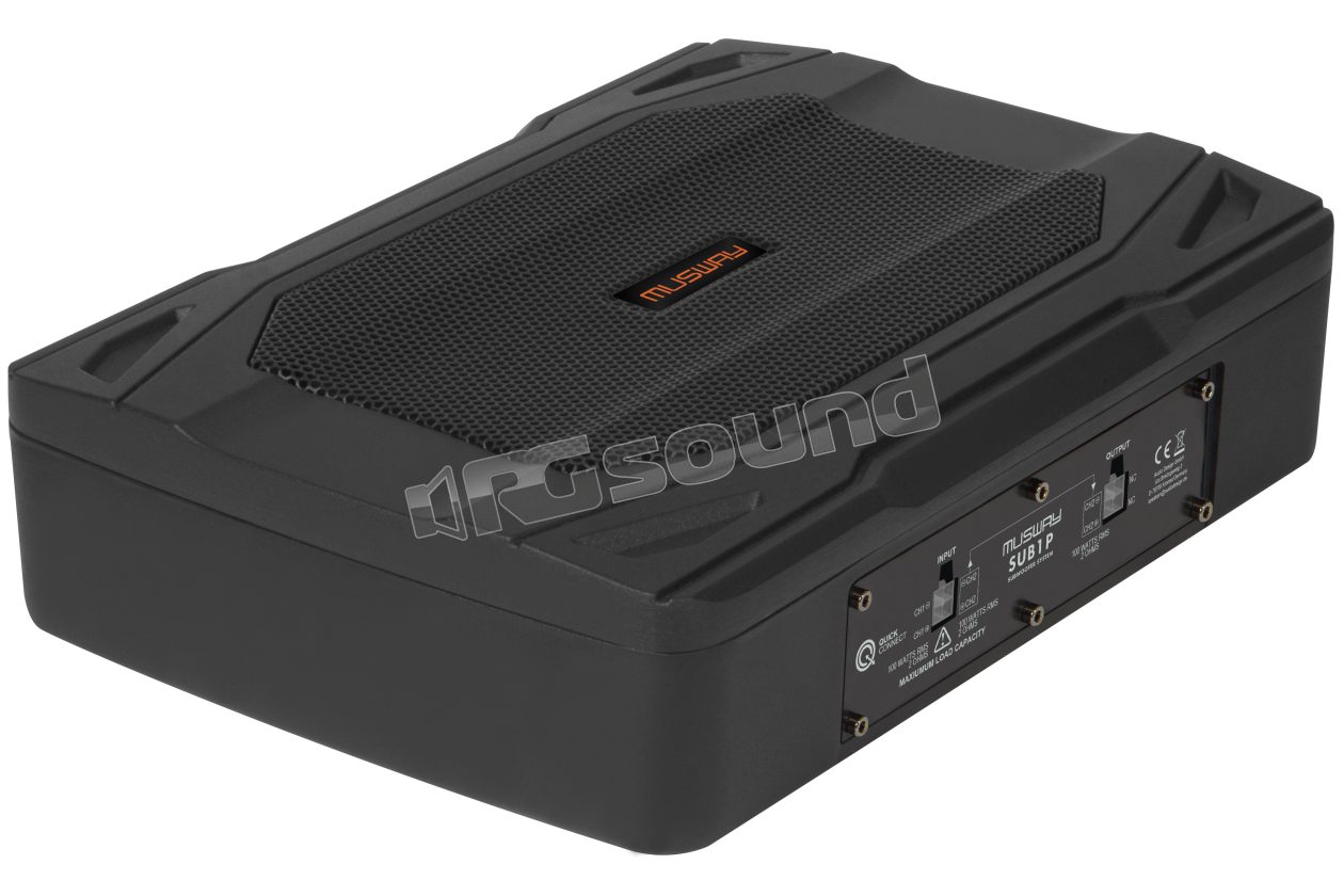 SUB1P 15 x 20 cm (6 x 8“) under-seat subwoofer MUSWAY