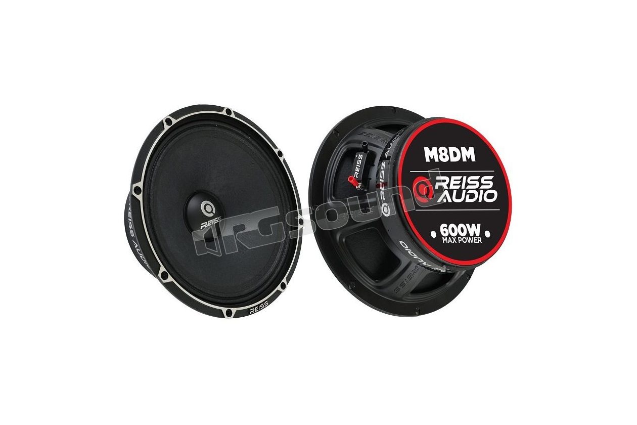 RS-M8DM 8" high-efficiency midrange with dust cap, 150 Watt RMS Reiss Audio