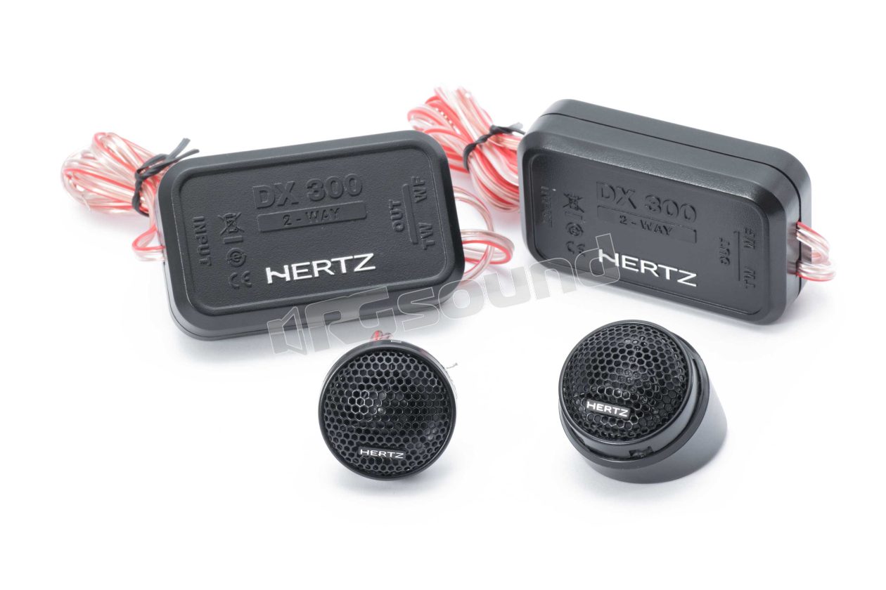 DT 24.3 con DX 300 24mm tweeter with Neodymium magnet and dedicated 2-way crossovers Hertz