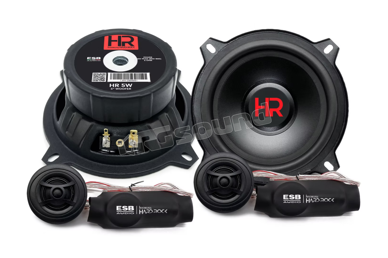HR 5K2X 2-way speaker system with crossover ESB car audio