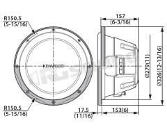 KFC-W3013 30cm Subwoofer Kenwood