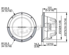 KFC-W2513 25cm Subwoofer Kenwood
