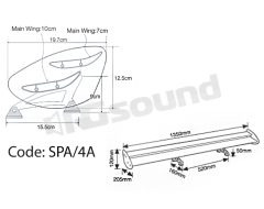 SPA/4A Compact F1 - Alettone alluminio Simoni Racing