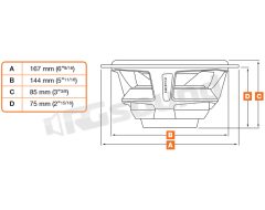 ML 1600.2 hi-end midwoofer pair with neodymium magnet + grilles Hertz