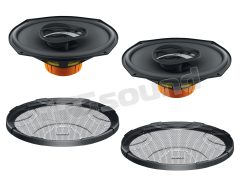 DCX 710.3 Coppia di altoparlanti ellittici a tre vie 7x10" Hertz