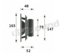 WFN 165 165mm ultra-slim mid-woofer Silence Lab