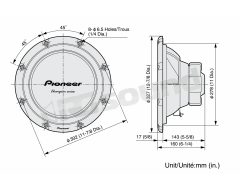 TS-W309 Single Voice Coil for Enclosure and Free-Air Pioneer