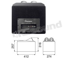 TS-WX206A Powered Subwoofer Pioneer