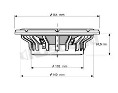 W600 16.5 cm 150W RMS Neodymium Midwoofer AD Audio Development