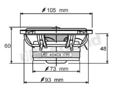AD4CX Sistema Coassiale a 2 vie da 100 mm Bi-Wiring AD Audio Development