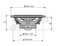 W60 165mm fiberglass midwoofer AD Audio Development