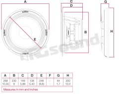 AV 10 25cm sub, Voce series Audison