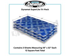 DYN10612 Dynamat Superlite Lightweight anti-vibration damping material for car soundproofing - 3 sheets 47 x 82 cm Dynamat