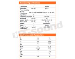 ET 26.5 Energy series tweeter 26 mm - MAX power 150 Watt Hertz
