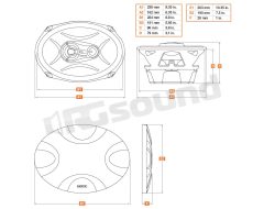 ECX 690.5 3-way oval speakers 300W Hertz
