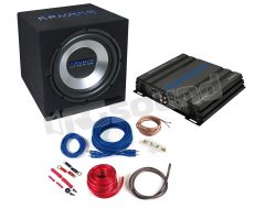 CBP500 30cm subwoofer in ported enclosure and 2-channel amplifier Groundpounder Series Crunch