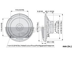 TS-G1721i 17 cm dual cone speakers Pioneer