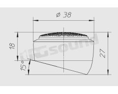 CT142 38mm tweeter - 80W Ciare