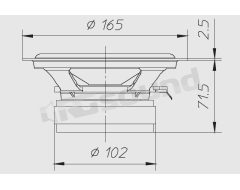 CW169 165mm woofer with 90W RMS power Ciare
