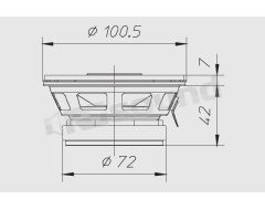 CZ100 2-way 10cm coaxial speaker Cz Series Ciare