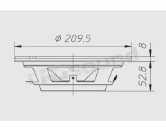HP200 200mm passive radiator Ciare