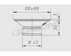 HT080 87 mm tweeter, 8 Ohm impedance (last piece) Ciare