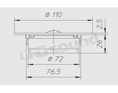 HT263 110mm 8 Ohm tweeter Ciare
