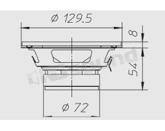 HW129 130mm woofer Ciare