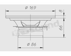 HW159 165mm woofer, 8 Ohm impedance Ciare