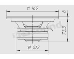 HW161N 165mm Woofer Ciare