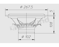 HW251N 250mm woofer - max power 240W Ciare
