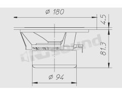 HX160 Max power 80W - Diameter 180mm Ciare
