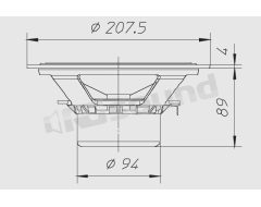 HX201 Max power 90W - Diameter 200mm Ciare