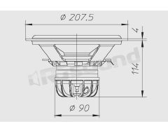 HX205 Max power 200W - Diameter 200mm Ciare