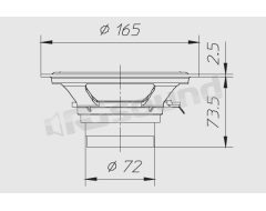 PW160ND 155mm woofer - 300W max power Ciare
